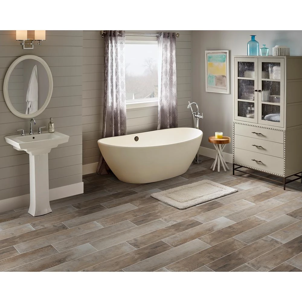 MSI Barnwood Cognac 8 In. X 36 In. Matte Porcelain Floor And Wall Tile (20 Cases / 280 Sq. Ft. / Pallet) 2 MSI Barnwood Cognac 8 In. X 36 In. Matte Porcelain Floor And Wall Tile (20 Cases / 280 Sq. Ft. / Pallet) - Image 2