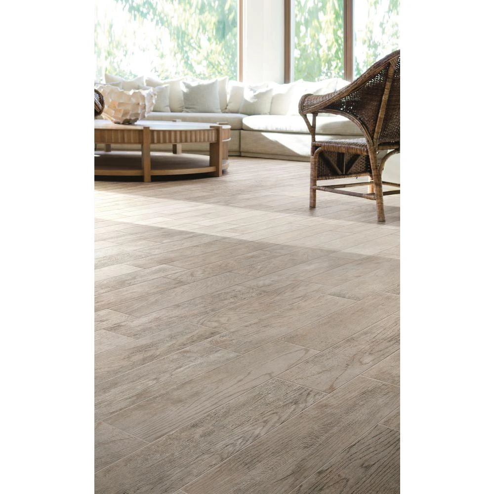 Marazzi Montagna Dapple Gray 6 In. X 24 In. Porcelain Floor And Wall Tile (14.53 Sq. Ft. / Case) 2 Marazzi Montagna Dapple Gray 6 In. X 24 In. Porcelain Floor And Wall Tile (14.53 Sq. Ft. / Case) - Image 2