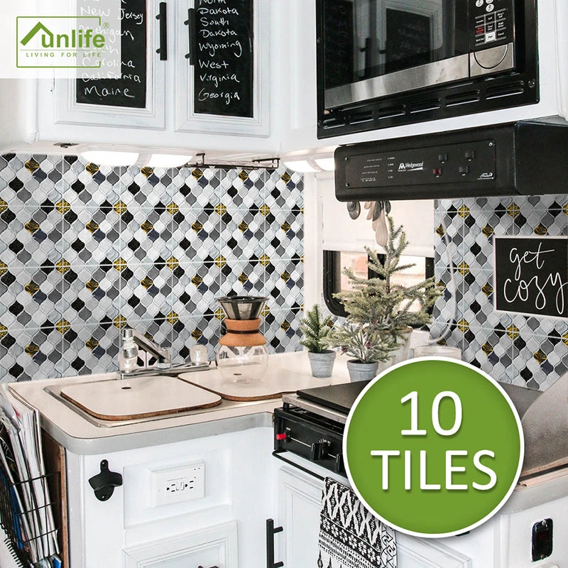 10Pcs Moroccan Tile Stickers Self-adhesive Wall Stickers Kitchen Bathroom Decor 8 10Pcs Moroccan Tile Stickers Self-adhesive Wall Stickers Kitchen Bathroom Decor - Image 8