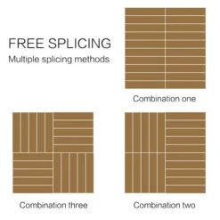 Topeakmart 12''x12''Interlocking Wood Flooring Tiles Indoor & Outdoor For Patio Garden Deck Poolside Pack Of 27 Natural Wood -Floor Promotion Store 334fc3d5 23c9 479f a657 524c05e67b4b 1.f2a91896a01a3686b4b5c8692b9f5b80 1800x1800