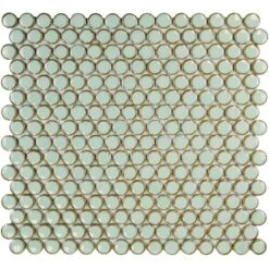 Merola Tile Hudson Penny Round Matte Black 12 In. X 12-5/8 In. X 5 Mm Porcelain Mosaic Tile (10.74 Sq. Ft. / Case) 25 Merola Tile Hudson Penny Round Matte Black 12 In. X 12-5/8 In. X 5 Mm Porcelain Mosaic Tile (10.74 Sq. Ft. / Case) -Floor Promotion Store 337b9b15f691e014aef052c2d422aba2 1800x1800