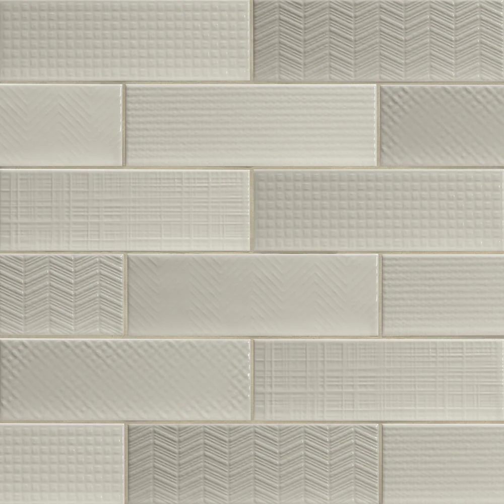MSI Citylights Pure 3D Mix 12 In. X 4 In. Glossy Ceramic White Textured Subway Tile (9.9 Sq. Ft. / Case) 16 MSI Citylights Pure 3D Mix 12 In. X 4 In. Glossy Ceramic White Textured Subway Tile (9.9 Sq. Ft. / Case) - Image 16