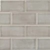MSI Dove Gray Handcrafted 3 In. X 6 In. Glossy Ceramic Gray Subway Tile (1 Sq. Ft. / Case)