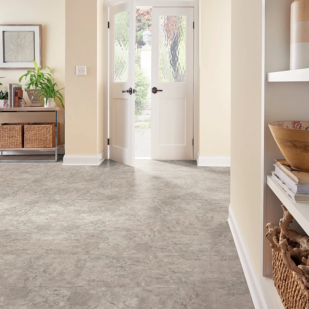 Armstrong Flooring 18" X 18" Vinyl Floor Tile,45 SF/Pack, Bisque 2 Armstrong Flooring 18" X 18" Vinyl Floor Tile,45 SF/Pack, Bisque - Image 2