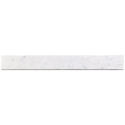 Bond Tile Elegant Bianco 3 In. X 24 In. Matte Porcelain Bullnose Tile