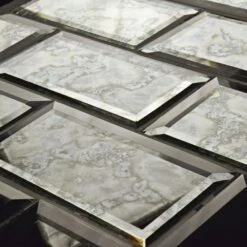 Merola Tile Lustre Beveled Antique Mirror 3 In. X 6 In. Glass Subway Wall Tile (10.95 Sq. Ft. / Case) 16 Merola Tile Lustre Beveled Antique Mirror 3 In. X 6 In. Glass Subway Wall Tile (10.95 Sq. Ft. / Case) -Floor Promotion Store 397839cb3cd6857e80f4ca7db5592ff3 1800x1800