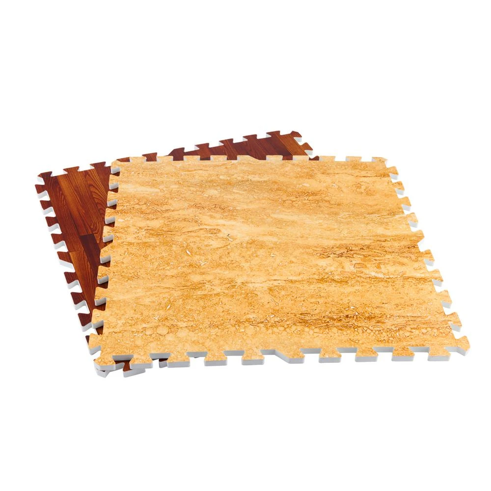 TrafficMASTER Brown/Travertine 24 In. X 24 In. X 0.47 In. Wood All Purpose Flooring (4-Pack) 1 TrafficMASTER Brown/Travertine 24 In. X 24 In. X 0.47 In. Wood All Purpose Flooring (4-Pack)