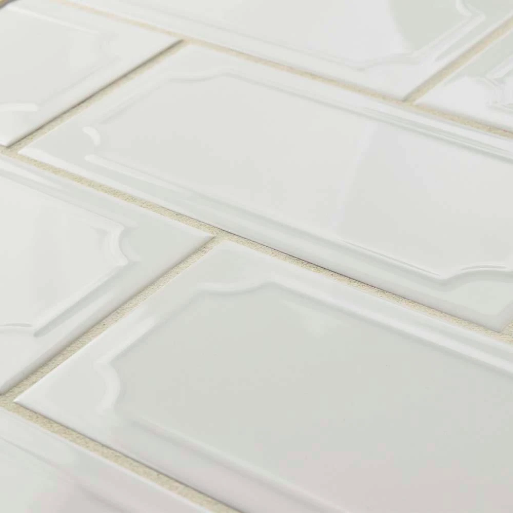 Merola Tile Santorini Blanco 4 In. X 7-7/8 In. Ceramic Subway Wall Tile (12 Sq. Ft. / Case) 9 Merola Tile Santorini Blanco 4 In. X 7-7/8 In. Ceramic Subway Wall Tile (12 Sq. Ft. / Case) - Image 9