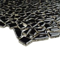 SomerTile 11.25" X 11.25" Dizzy Glossy Black Ceramic Mosaic Floor And Wall Tile (10 Tiles/ 8.98 Sqft.) 8 SomerTile 11.25" X 11.25" Dizzy Glossy Black Ceramic Mosaic Floor And Wall Tile (10 Tiles/ 8.98 Sqft.) -Floor Promotion Store 3d17aef9 c5ab 48db 8f1e 5023a52f10d5 1.60f24f4f7ad98cd16055261159b34b88 1800x1800