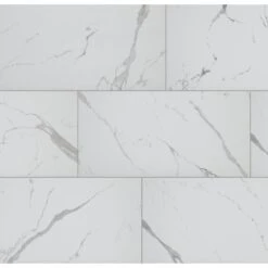 Florida Tile Home Collection Carrara Matte Rectified 12 In. X 24 In. Porcelain Floor And Wall Tile (13.3 Sq. Ft. /case)