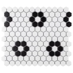 Merola Tile Metro Hex Matte White With Flower 10-1/4 In. X 11-3/4 In. X 6mm Porcelain Mosaic Tile (8.56 Sq. Ft. / Case) 21 Merola Tile Metro Hex Matte White With Flower 10-1/4 In. X 11-3/4 In. X 6mm Porcelain Mosaic Tile (8.56 Sq. Ft. / Case) -Floor Promotion Store 3ebd03ce72de2a201c8eeabb624ebc0f c1bb48ad 5a8c 410d 8b68 f1734996f067 1800x1800