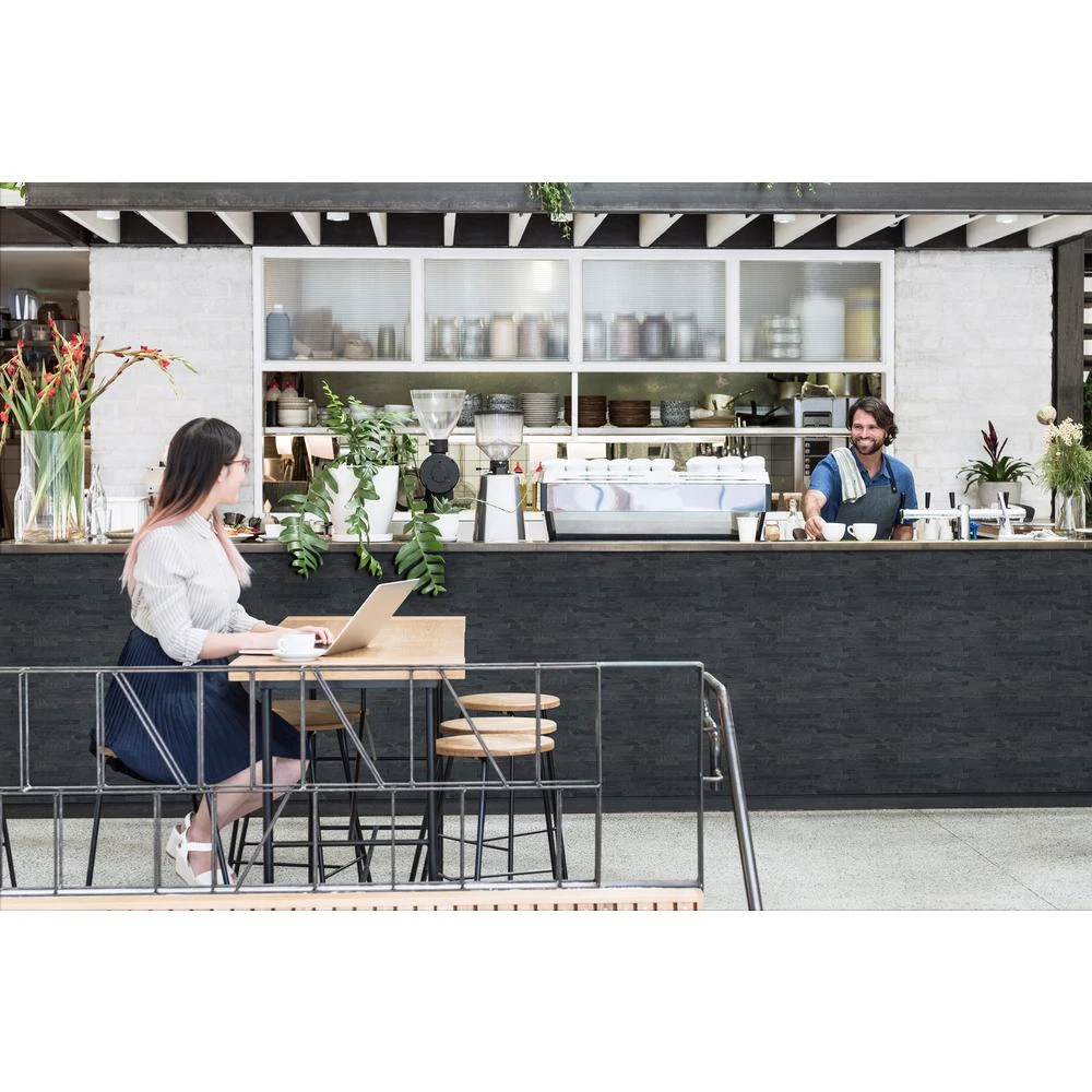 MSI Midnight Ash Veneer Peel And Stick 6 In. X 22 In. Honed Slate Wall Tile (13.80 Sq. Ft. / Case) 2 MSI Midnight Ash Veneer Peel And Stick 6 In. X 22 In. Honed Slate Wall Tile (13.80 Sq. Ft. / Case) - Image 2