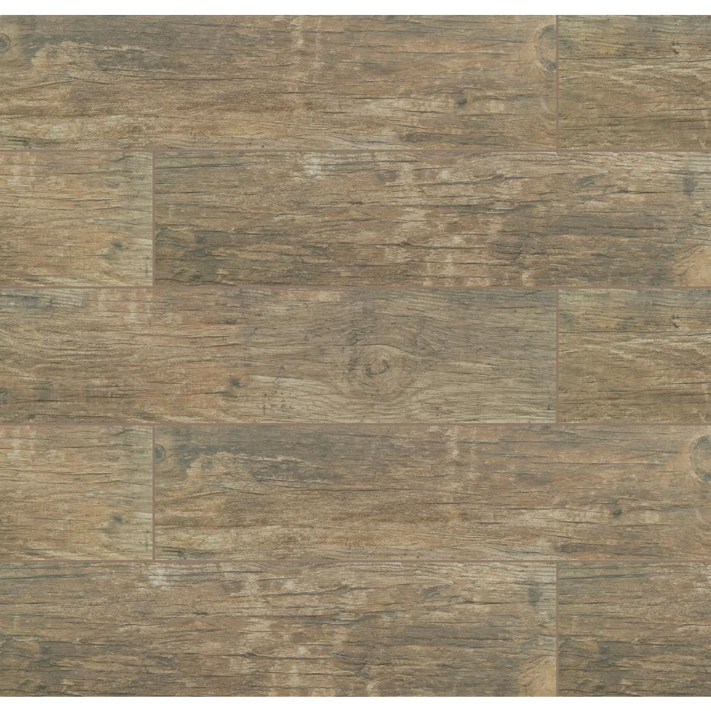 MSI Redwood Natural 6 In. X 24 In. Matte Porcelain Floor And Wall Tile (10 Sq. Ft./case) 1 MSI Redwood Natural 6 In. X 24 In. Matte Porcelain Floor And Wall Tile (10 Sq. Ft./case)