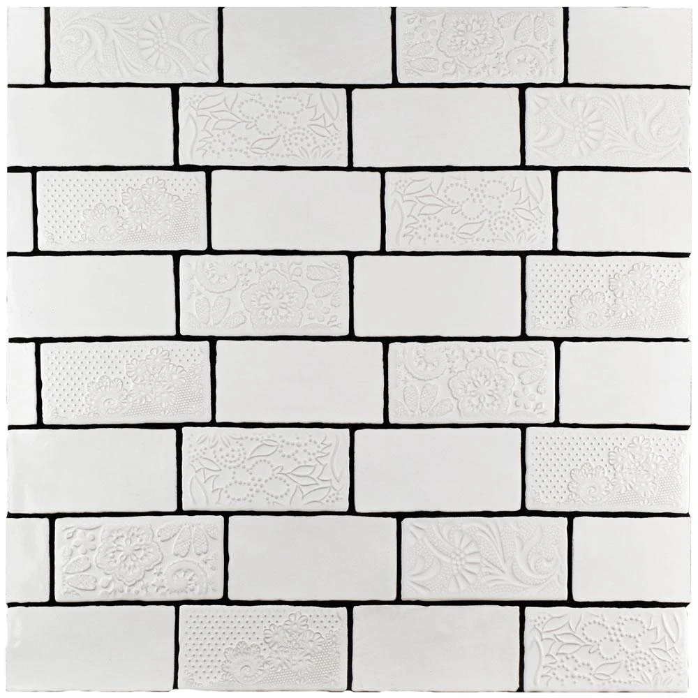 Merola Tile Antic Special Milk 3 In. X 6 In. Ceramic Wall Subway Tile (4.38 Sq. Ft. / Case) 5 Merola Tile Antic Special Milk 3 In. X 6 In. Ceramic Wall Subway Tile (4.38 Sq. Ft. / Case) - Image 5