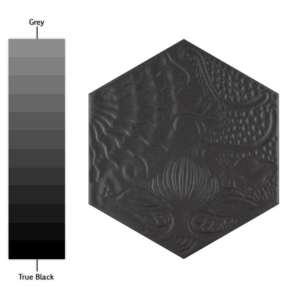 Merola Tile Gaudi Hex Black 8-5/8 In. X 9-7/8 In. Porcelain Floor And Wall Tile (11.56 Sq. Ft. / Case) 11 Merola Tile Gaudi Hex Black 8-5/8 In. X 9-7/8 In. Porcelain Floor And Wall Tile (11.56 Sq. Ft. / Case) - Image 11