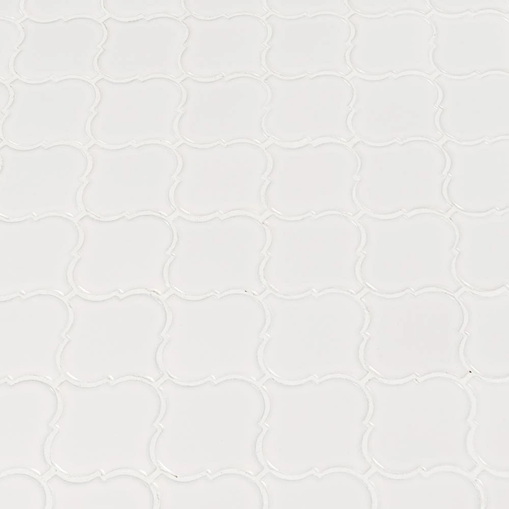 MSI Retro Bianco Arabesque 10.63 In. X 8.84 In. X 6mm Matte Porcelain Mesh-Mounted Mosaic Tile (10.95 Sq. Ft. / Case) 4 MSI Retro Bianco Arabesque 10.63 In. X 8.84 In. X 6mm Matte Porcelain Mesh-Mounted Mosaic Tile (10.95 Sq. Ft. / Case) - Image 4