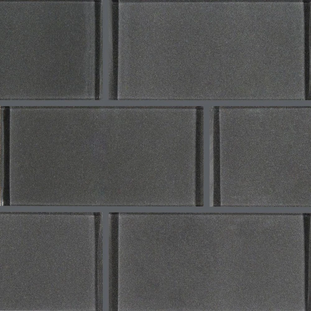 MSI Metallic 4 In. X 12 In. Glossy Glass Gray Subway Tile (5 Sq. Ft. / Case) 7 MSI Metallic 4 In. X 12 In. Glossy Glass Gray Subway Tile (5 Sq. Ft. / Case) - Image 7