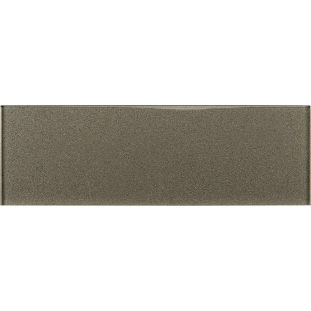 MSI Metallic 4 In. X 12 In. Glossy Glass Gray Subway Tile (5 Sq. Ft. / Case) 6 MSI Metallic 4 In. X 12 In. Glossy Glass Gray Subway Tile (5 Sq. Ft. / Case) - Image 6