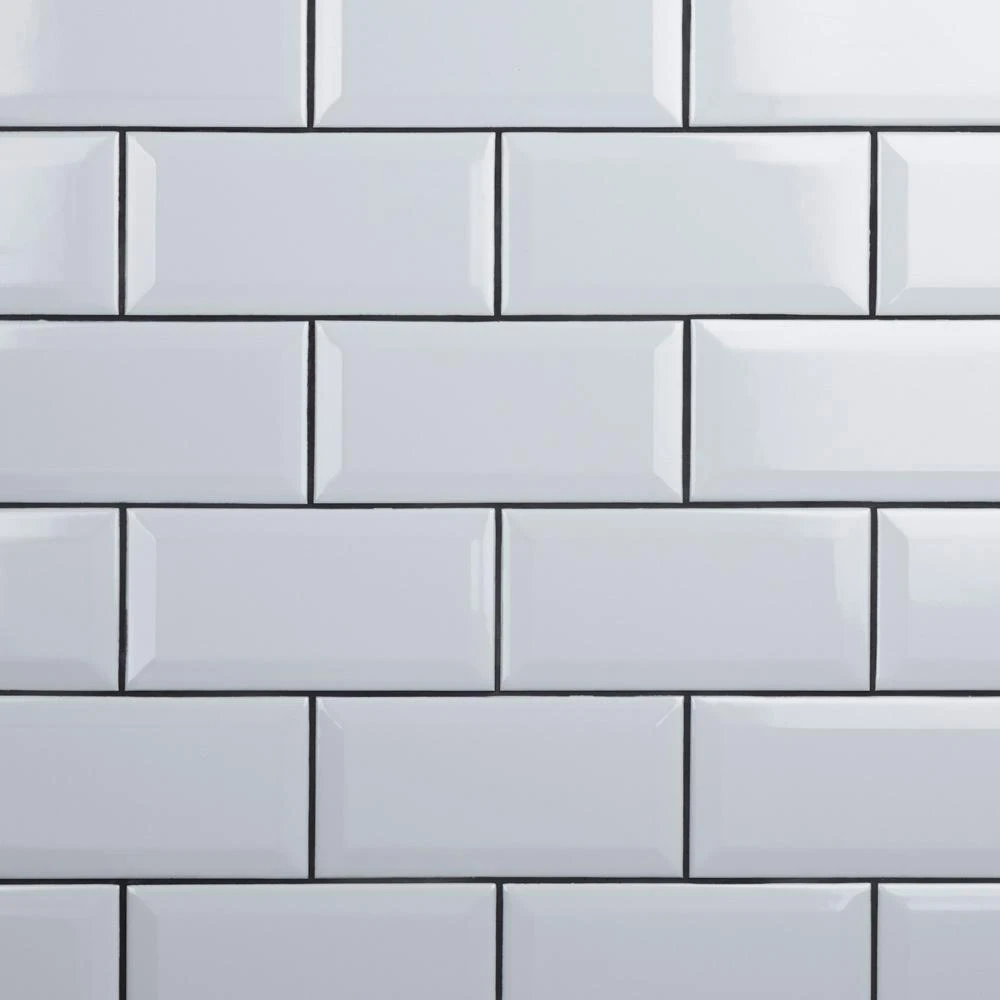 Merola Tile Crown Heights Beveled 3 In. X 6 In. Matte Black Ceramic Wall Tile (6.03 Sq. Ft. /Case) 10 Merola Tile Crown Heights Beveled 3 In. X 6 In. Matte Black Ceramic Wall Tile (6.03 Sq. Ft. /Case) - Image 10