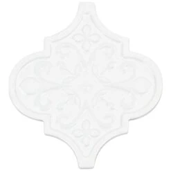 Ivy Hill Tile Vintage Florid Lantern White 6-1/4 In. X 7-1/4 In. Ceramic Wall Tile (30-Pieces 4.8 Sq. Ft. / Box) -Floor Promotion Store 4c19b6bf3e51881de72e2359dd762fbb 1800x1800