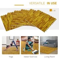 HOMCOM Soozier 18 Piece 24" X 24" High-Density Anti-Slip Water Resistant Interlocking Foam Floor Tile Mats 72Sqft -Floor Promotion Store 4e3eaeb4 6992 42b5 a84f 37d663c1917c.8635850eedc6b136b406d41bcd342447 1800x1800