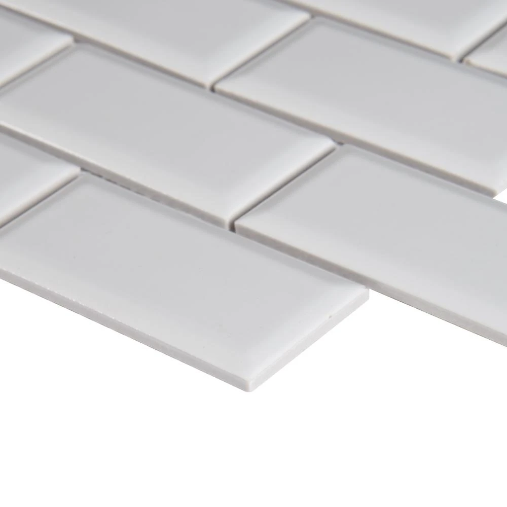 MSI Bright White Bevel 11.47 In. X 11.63 In. X 6 Mm Glossy Porcelain Mesh-Mounted Mosaic Tile (13.35 Sq. Ft. / Case) 5 MSI Bright White Bevel 11.47 In. X 11.63 In. X 6 Mm Glossy Porcelain Mesh-Mounted Mosaic Tile (13.35 Sq. Ft. / Case) - Image 5