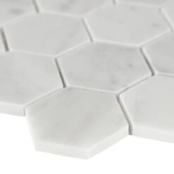 MSI Carrara White Hexagon 11.75 In. X 12 In. X 8mm Honed Marble Mesh-Mounted Mosaic Tile (9.8 Sq. Ft./case) 10 MSI Carrara White Hexagon 11.75 In. X 12 In. X 8mm Honed Marble Mesh-Mounted Mosaic Tile (9.8 Sq. Ft./case) -Floor Promotion Store 50b1d61871ac0a0f8b162dfb6d954477 1800x1800