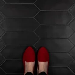 Merola Tile Kite Black 4 In. X 11-3/4 In. Porcelain Floor And Wall Subway Tile (11.81 Sq. Ft. / Case) 26 Merola Tile Kite Black 4 In. X 11-3/4 In. Porcelain Floor And Wall Subway Tile (11.81 Sq. Ft. / Case) -Floor Promotion Store 512d87933fa7b6f53162c4e2c6d26d41 1800x1800