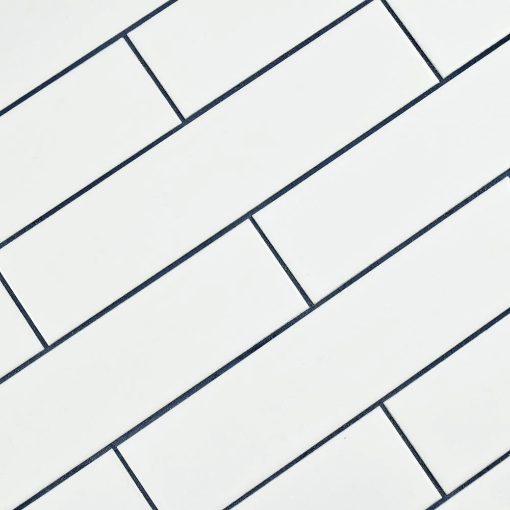 Merola Tile Metro Soho Glossy White 1-3/4 In. X 7-3/4 In. Porcelain Floor And Wall Subway Tile (1 Sq. Ft. / Pack) 4 Merola Tile Metro Soho Glossy White 1-3/4 In. X 7-3/4 In. Porcelain Floor And Wall Subway Tile (1 Sq. Ft. / Pack) - Image 4