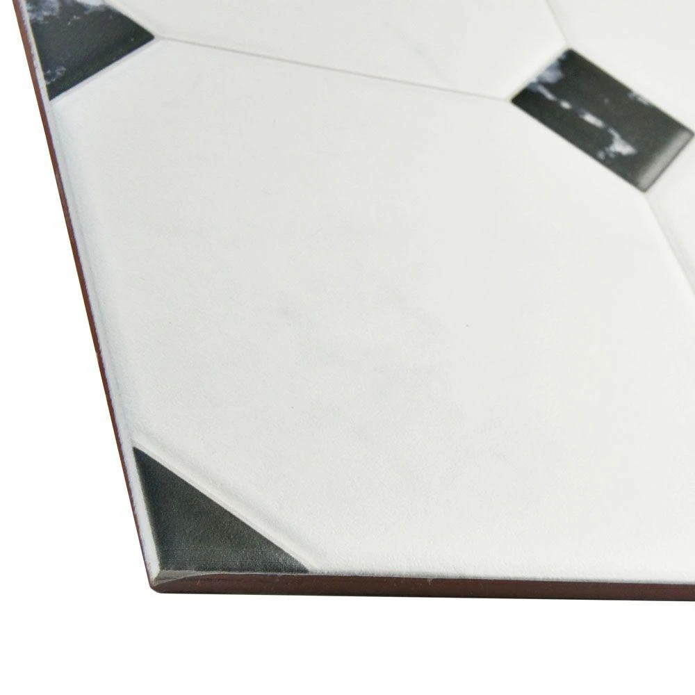 Merola Tile Betera Jet Blanco 13-1/8 In. X 13-1/8 In. Ceramic Floor And Wall Tile (11.18 Sq. Ft. / Case) 3 Merola Tile Betera Jet Blanco 13-1/8 In. X 13-1/8 In. Ceramic Floor And Wall Tile (11.18 Sq. Ft. / Case) - Image 3