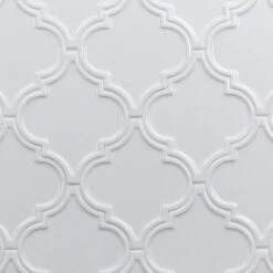 Bond Tile Roma White 6.25 In. X 7.25 In. Ceramic Arabesque Wall Tile (30 Pieces 4.84 Sq. Ft. / Box)