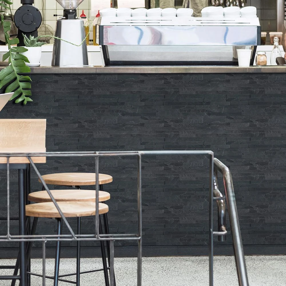 MSI Midnight Ash Veneer Peel And Stick 6 In. X 22 In. Honed Slate Wall Tile (13.80 Sq. Ft. / Case) 4 MSI Midnight Ash Veneer Peel And Stick 6 In. X 22 In. Honed Slate Wall Tile (13.80 Sq. Ft. / Case) - Image 4