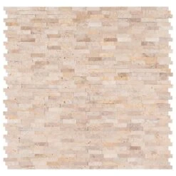 MSI Roman Beige Split Face Peel And Stick 12 In. X 12 In. X 6mm Travertine Mesh-Mounted Mosaic Tile (15 Sq. Ft. / Case)