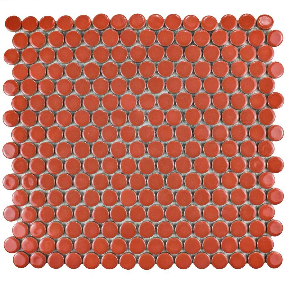 Merola Tile Hudson Penny Round Matte Black 12 In. X 12-5/8 In. X 5 Mm Porcelain Mosaic Tile (10.74 Sq. Ft. / Case) 12 Merola Tile Hudson Penny Round Matte Black 12 In. X 12-5/8 In. X 5 Mm Porcelain Mosaic Tile (10.74 Sq. Ft. / Case) - Image 12