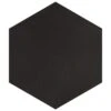 Merola Tile Textile Hex Black 8-5/8 In. X 9-7/8 In. Porcelain Floor And Wall Tile (11.56 Sq. Ft. / Case)