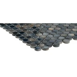 MSI Penny Round Azul 11.3 In. X 12.2 In. X 6mm Glossy Porcelain Mesh-Mounted Mosaic Tile (14.4 Sq. Ft. / Case) -Floor Promotion Store 60dffbb073fc3e73f6f2247c43c107e1 1800x1800