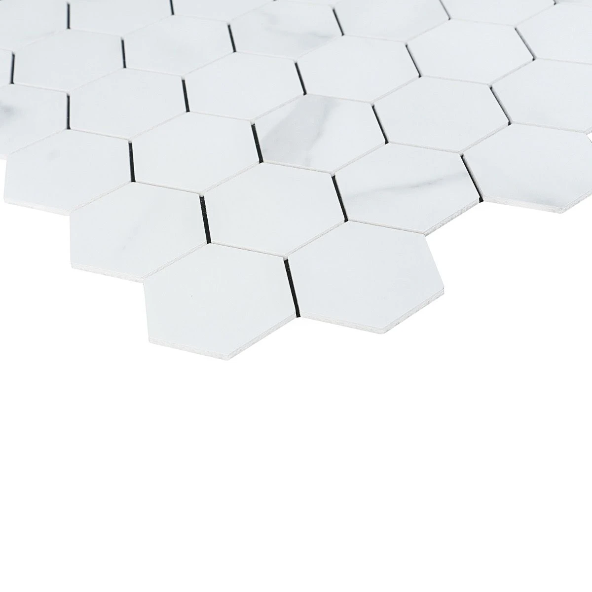 Bond Tile Easy Luxe Hex Calacatta 11.61 In. X 11.81 In. SPC Peel And Stick Tile (0.95 Sq. Ft. / Sheet) 7 Bond Tile Easy Luxe Hex Calacatta 11.61 In. X 11.81 In. SPC Peel And Stick Tile (0.95 Sq. Ft. / Sheet) - Image 7