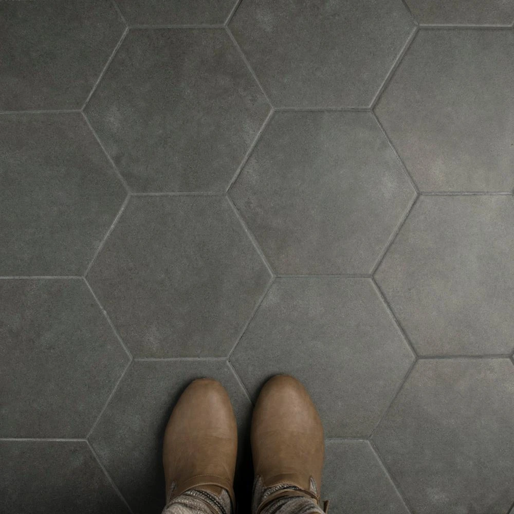 Merola Tile Vintage Hex Marengo 8-5/8 In. X 9-7/8 In. Porcelain Floor And Wall Tile (11.56 Sq. Ft. / Case) 11 Merola Tile Vintage Hex Marengo 8-5/8 In. X 9-7/8 In. Porcelain Floor And Wall Tile (11.56 Sq. Ft. / Case) - Image 11