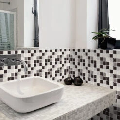 10/20 Pieces Backsplash Tile For Kitchen Mosaic Square Peel And Stick Tile, 3.94x3.94" -Floor Promotion Store 64a4ed1b 4025 4337 9896 7e31efb7a55c.e5437f957c9df9c2c6f7cff02f606efd 1800x1800