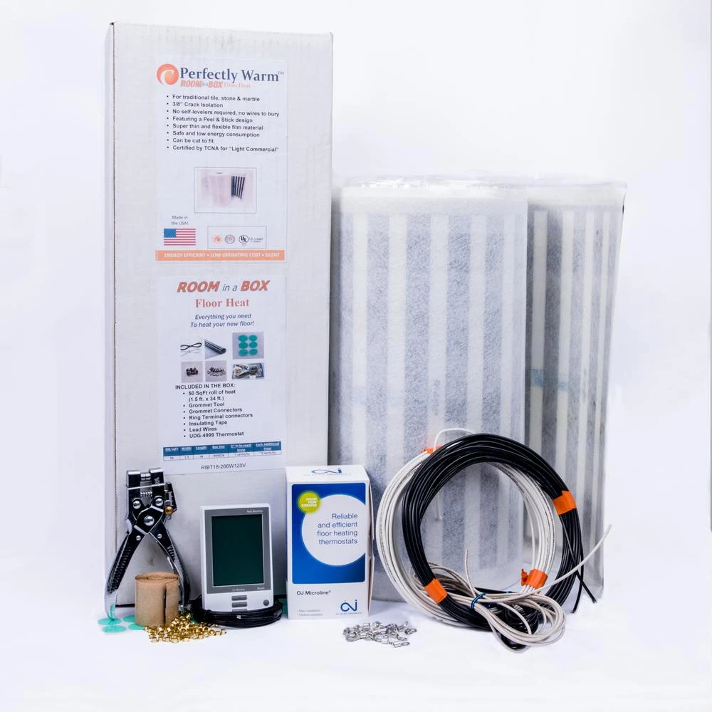 FloorHeat Room In A Box 68 Ft. X 18 In. 120-Volt Radiant Floor Heating System With Anti-Fracture Heat (Covers 102 Sq. Ft.) 2 FloorHeat Room In A Box 68 Ft. X 18 In. 120-Volt Radiant Floor Heating System With Anti-Fracture Heat (Covers 102 Sq. Ft.) - Image 2