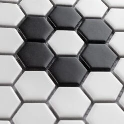 Merola Tile Metro Hex Matte White With Flower 10-1/4 In. X 11-3/4 In. X 6mm Porcelain Mosaic Tile (8.56 Sq. Ft. / Case) 16 Merola Tile Metro Hex Matte White With Flower 10-1/4 In. X 11-3/4 In. X 6mm Porcelain Mosaic Tile (8.56 Sq. Ft. / Case) -Floor Promotion Store 65a651bfea6e2bec66c7c965317a8844 1800x1800