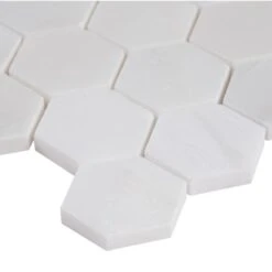 MSI Greecian White Hexagon 12 In. X 11.75 In. X 10mm Polished Marble Mesh-Mounted Mosaic Tile (9.8 Sq. Ft. / Case) 9 MSI Greecian White Hexagon 12 In. X 11.75 In. X 10mm Polished Marble Mesh-Mounted Mosaic Tile (9.8 Sq. Ft. / Case) -Floor Promotion Store 68bef978e8216f512a623fc8bd20c8c7 1800x1800