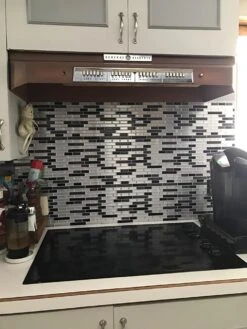 Crystiles Black, Deep Grey And Brushed Silver 12 In. X 12 In. Peel And Stick Vinyl Wall Tile Backsplash, "Pro" Series Thicker Version (4-Pack) 12 Crystiles Black, Deep Grey And Brushed Silver 12 In. X 12 In. Peel And Stick Vinyl Wall Tile Backsplash, "Pro" Series Thicker Version (4-Pack) -Floor Promotion Store 6a1a9ffe 3ced 40a8 b7e3 3950c7207ee5.a6a4567cf361c3bc44cb87b62cb9715d 1800x1800