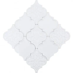 Bond Tile Roma White 6.25 In. X 7.25 In. Ceramic Arabesque Wall Tile (30 Pieces 4.84 Sq. Ft. / Box) -Floor Promotion Store 6bd019b9 a991 4d7c a167 58dbe87e550f.9454e25d8e29b9bdb21f715e9f4ce4b5 1800x1800