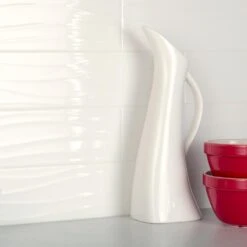 Daltile Restore Bright White 4 In. X 16 In. Ceramic Wavy Wall Tile (13.20 Sq. Ft. / Case) 11 Daltile Restore Bright White 4 In. X 16 In. Ceramic Wavy Wall Tile (13.20 Sq. Ft. / Case) -Floor Promotion Store 6e7960c46c79616a463dc4cbf09f0cea 1800x1800