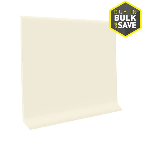 Flexco 4-in W X 4-ft L Baby's Breath Thermoplastic Rubber Wall Base 3 Flexco 4-in W X 4-ft L Baby's Breath Thermoplastic Rubber Wall Base - Image 3