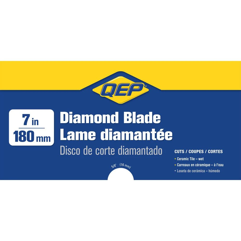 QEP 7 In. Diamond Blade For Wet Tile Saws For Ceramic Tile 2 QEP 7 In. Diamond Blade For Wet Tile Saws For Ceramic Tile - Image 2