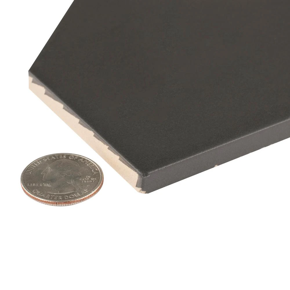 Merola Tile Kite Black 4 In. X 11-3/4 In. Porcelain Floor And Wall Subway Tile (11.81 Sq. Ft. / Case) 3 Merola Tile Kite Black 4 In. X 11-3/4 In. Porcelain Floor And Wall Subway Tile (11.81 Sq. Ft. / Case) - Image 3