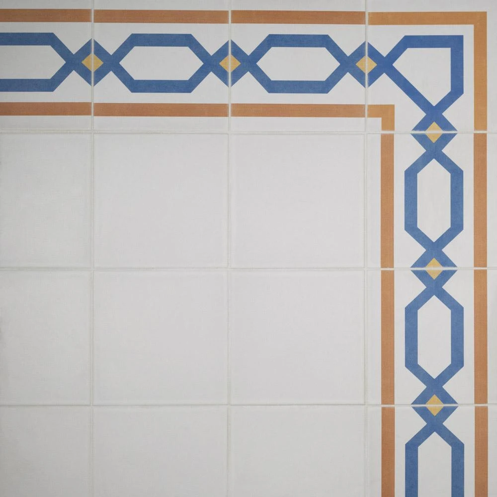 Merola Tile Revival White 7-3/4 In. X 7-3/4 In. Ceramic Floor And Wall Tile 5 Merola Tile Revival White 7-3/4 In. X 7-3/4 In. Ceramic Floor And Wall Tile - Image 5
