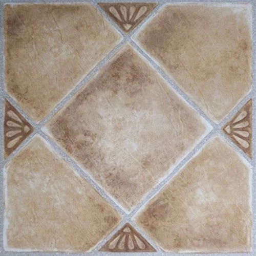 Roman Palace Collection 20 Pack Of 12" X 12" Self Adhesive High Gloss (No Wax) Finish 1.2mm Thick Vinyl Tiles - Beige 1 Roman Palace Collection 20 Pack Of 12" X 12" Self Adhesive High Gloss (No Wax) Finish 1.2mm Thick Vinyl Tiles - Beige